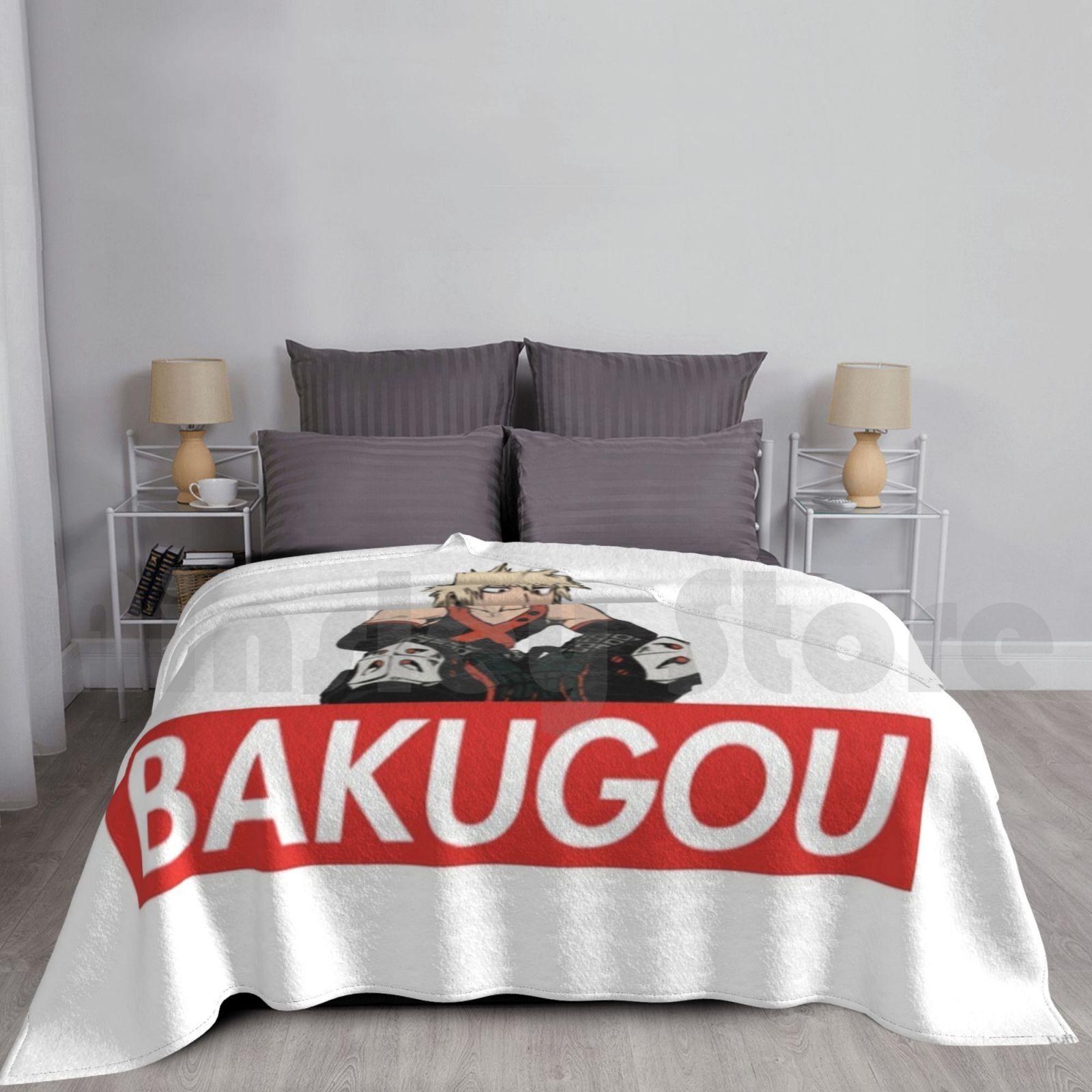 Katsuki Bakugou Blanket For Sofa Bed Travel Bakugo Bakugou Katsuki Katsuki Bakugo Mha Bnha Boku No Hero Academia Size: 75*100cm, Weight: 230 GSM