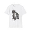 LA Crowned Gothic Monogram T-Shirt | Vintage Crown Initial Graphic