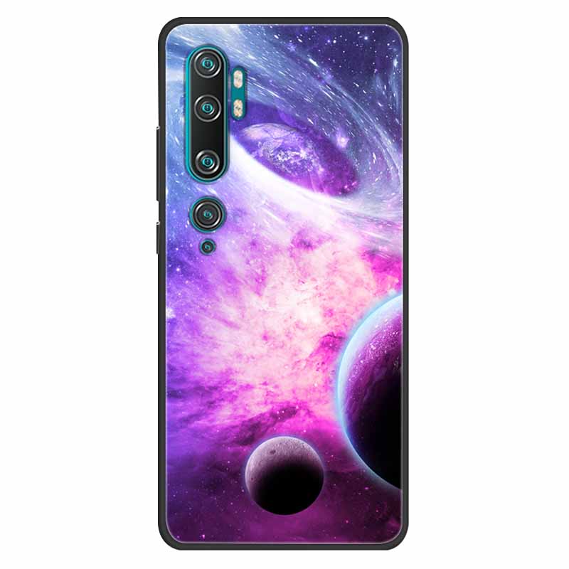 For Xiaomi Mi Note 10 Case Silicone Soft Owl Lion TPU Fashion Back Cover For Xiaomi Mi Note10 Cases Protective Printed Covers