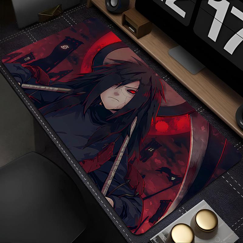 Mouse Pad Naruto Madara Uchiha Anime Gaming Accessories Mousepad Gamer xxl Completo Computer Keyboard Desk Mat Varmilo Table Pad