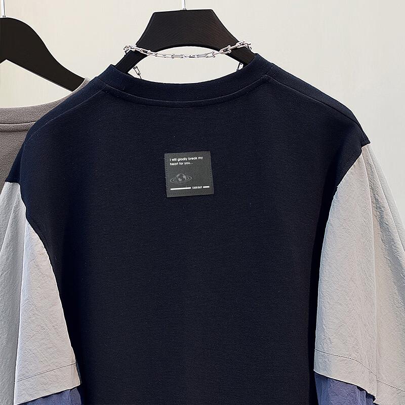 Women's Color Block Loose Fit Sweatshirt