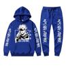 Completo felpa con cappuccio invernale da uomo con stampa Gojo Satoru di Jujutsu Kaisen Tuta casual spessa streetwear