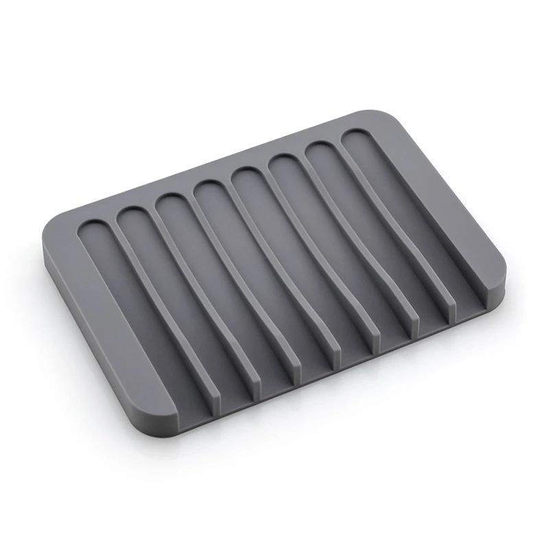 Silicone Soap Rack Free Punch Non-Slip Easy Clean Self Draining Soap Holder for Bathroom Kitchen Shower