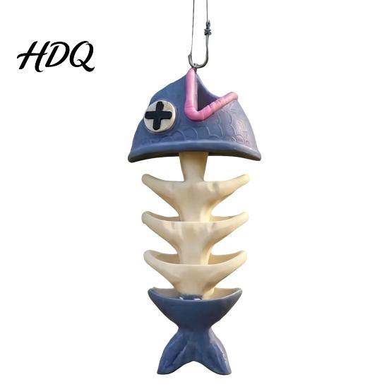 Unique Bird Feeder Fish Bone Feeder Decorative Garden Hanging Fishbone Weather-resistant Patio S