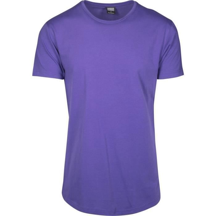 T-shirt long - Urban Classics - SHAPED - 100% coton - Ajusté - Manches longues