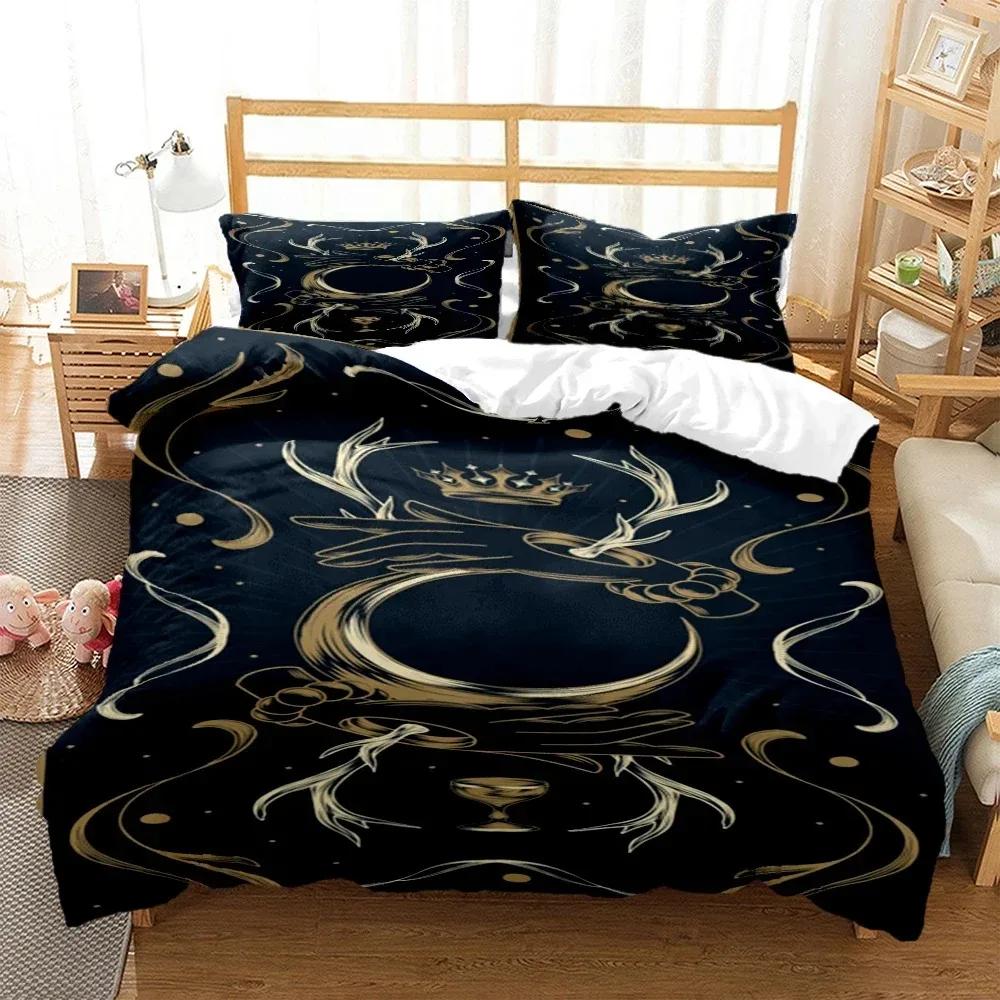 Mysterious Celestial Body Digital Print Polyester Bedding Sets Child Kids Covers Boys Bed Polyester Set for Teens Bedding Set