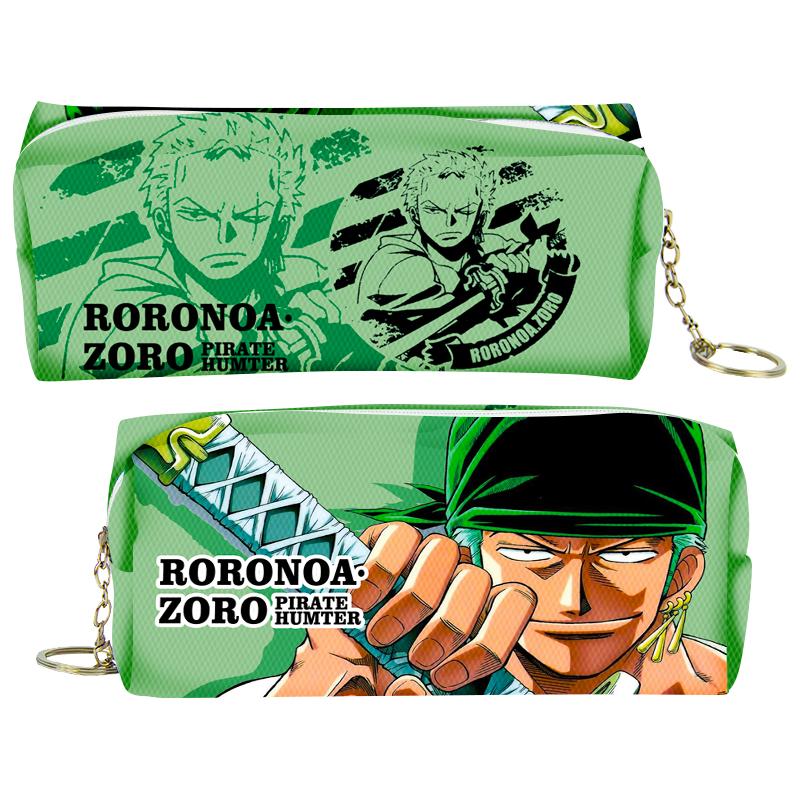 

Luffy Ruf Zoronro one piece peripheral pu zipper pencil case anime characters children back to school Entertaining Play Safe Kid Friendly Fun