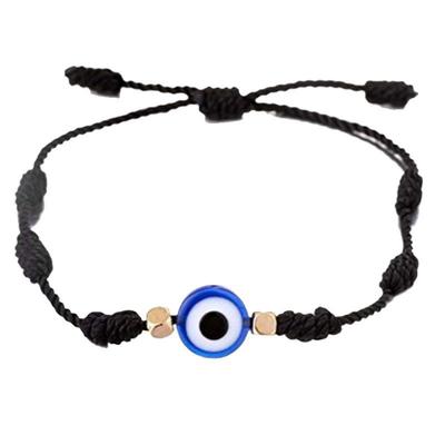 Cabrio Devil Eye Schmuckset Türkisches Blaues Auge Charm-Anhänger Geflochtene Kordel Vielseitig Tragbar Schützendes Unisex Modeartikel