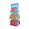 Borsa da appendere a 6 tasche Borsa portaoggetti trasparente Organizer trasparente per la casa per armadio guardaroba Borsa per scarpe varie con custodia appendiabiti