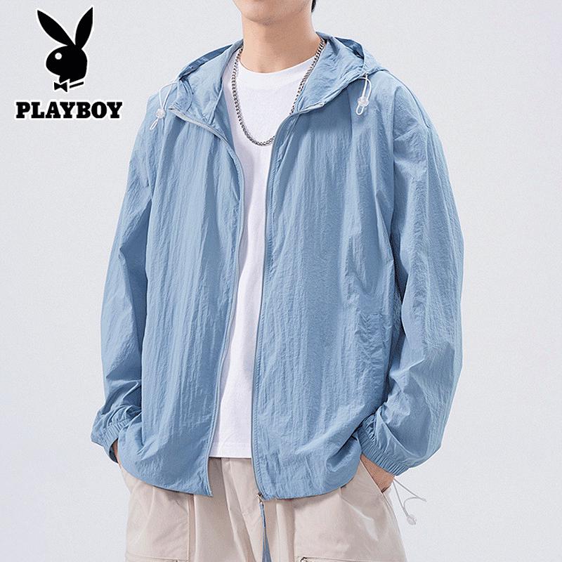 PLAYBOY Men s UPF50+ Ice Silk Sun Protection Jacket 3XL