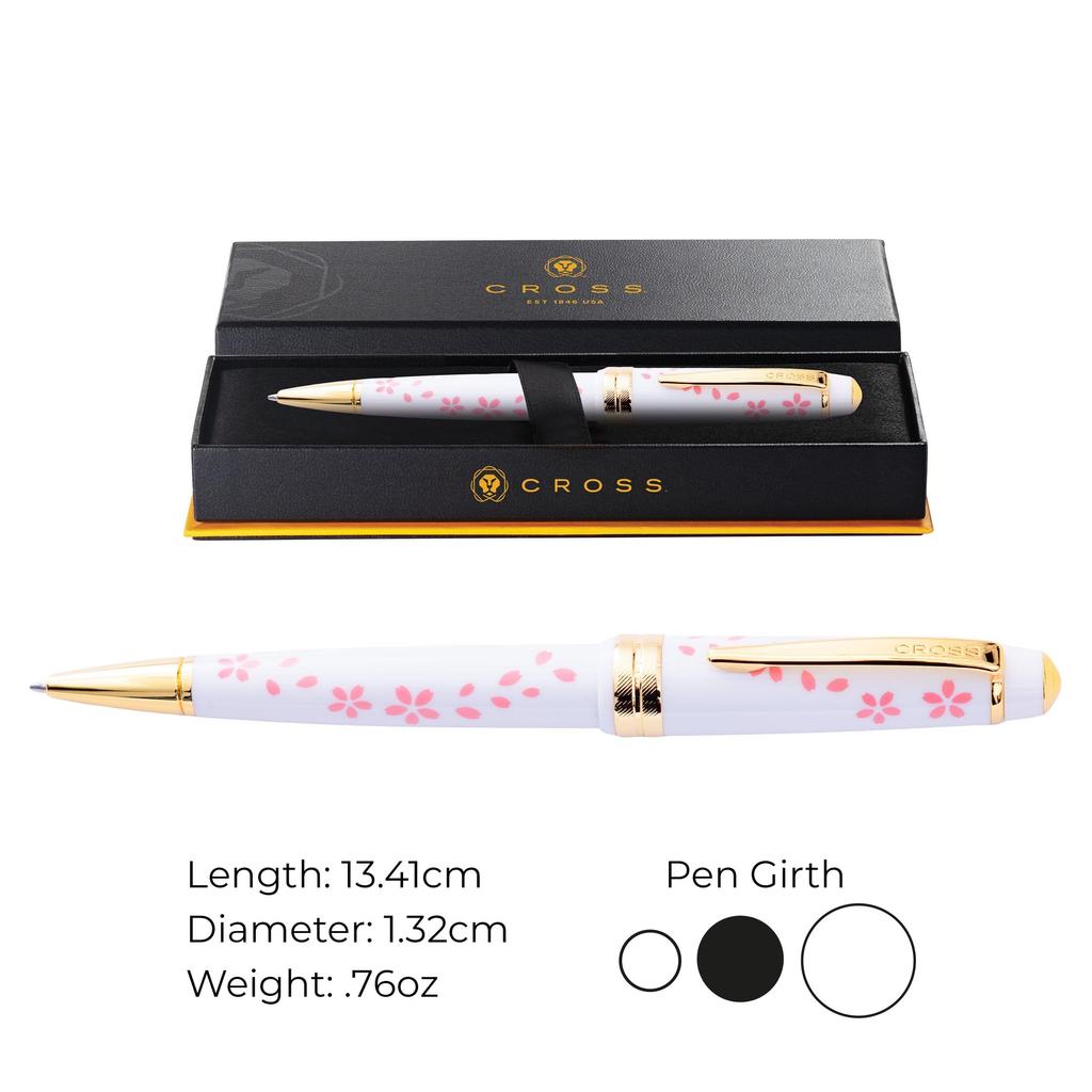 CROSS Sakura Collection Bailey Light DAYLIGHT Ballpoint Limited Officially Imported Pen, Oil-Based, White, AT0742-15, Edition,