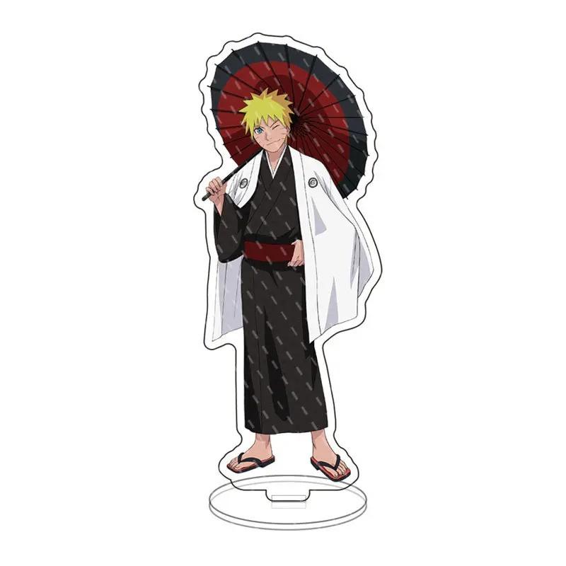 Japan Naruto Acrylic Stand Shippuden Uchiha Sasuke Sakura Desktop Decoration Doll anime figure character Xmas present 15cm