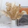 Golden Floral Bouquet: Ginkgo Leaves, Eucalyptus, Red Holly Berries - New Year Lucky Decoration Ornaments