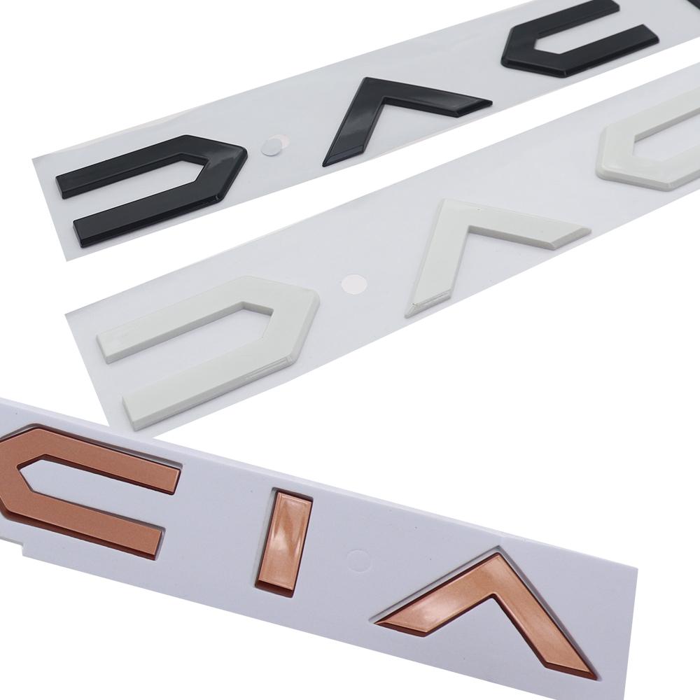 1PC 3D ABS Car Letter Logo Tail Badge Auto Rear Trunk Emblem For Sandero Hipster Logan Striker Jogger Spring Bigster Duster DQY