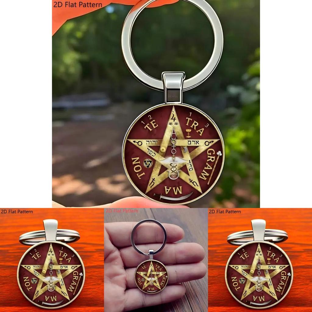 Five Pointed Star Pendant Keyring With Classic Style For Wedding Birthday And Travel Keepsakes