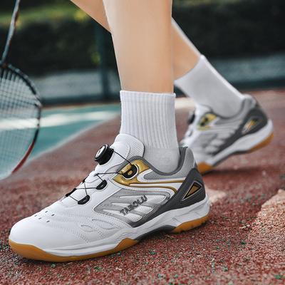Breathable Men Tennis Training Shoes Women Lace-up Sneakers Outdoor Badminton Shoes Non-slip Table Tennis Shoes Volleyball Shoes