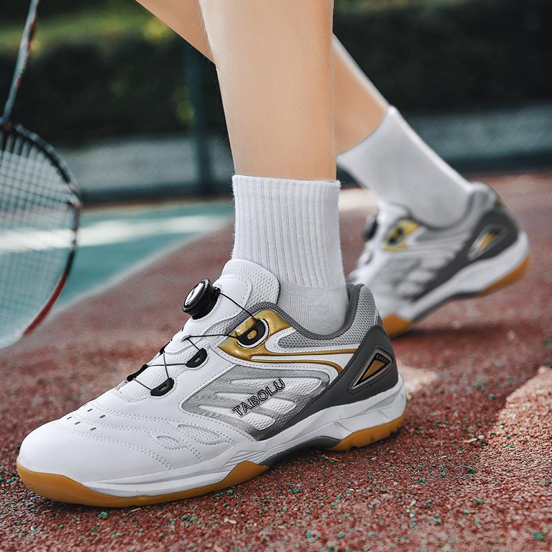 Breathable Men Tennis Training Shoes Women Lace-up Sneakers Outdoor Badminton Shoes Non-slip Table Tennis Shoes Volleyball Shoes