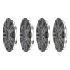 4PCS 13in Wheel Hub Cap Matte Black Snap On Long Lasting Use Replacement for SEAT Ibiza