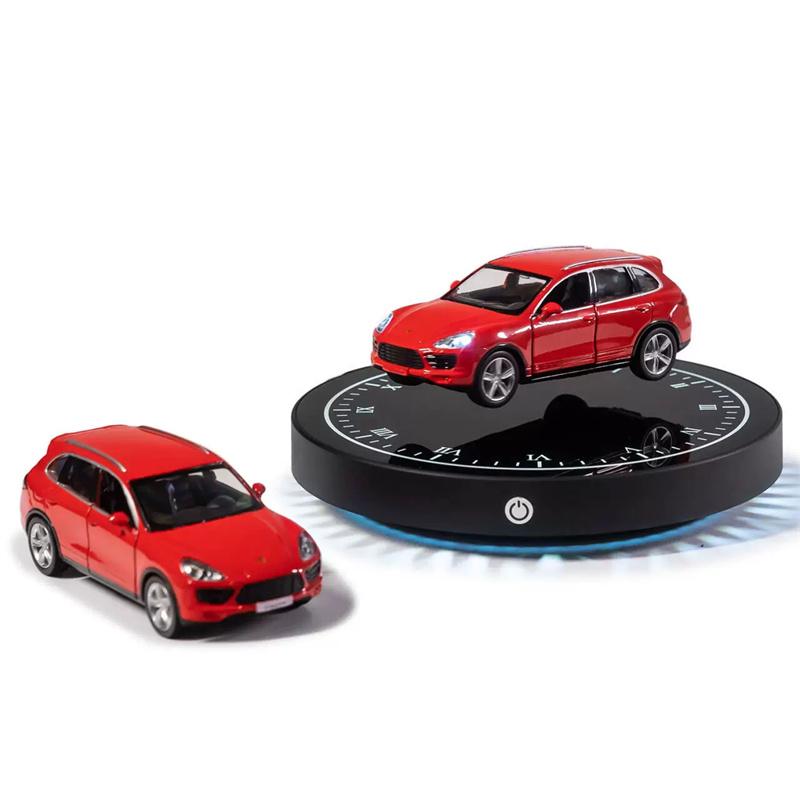 Magnetisch schwebendes Auto mit Metallbasis, 360° freie Drehung, Heim- und Bürodekoration, einzigartiges Geschäftsgeschenk, kreatives Geschenk