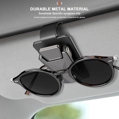 Metal Buckle Sunglasses Holder Premium Convenient Sunglasses Clip Anti-aging Scratch-resistant Automobile Glasses Organizer
