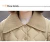 Petite Stylish Cotton Jacket for Middle-Aged Women, Autumn/Winter Short Coat, Warm Lightweight Outerwear for Elderly Women