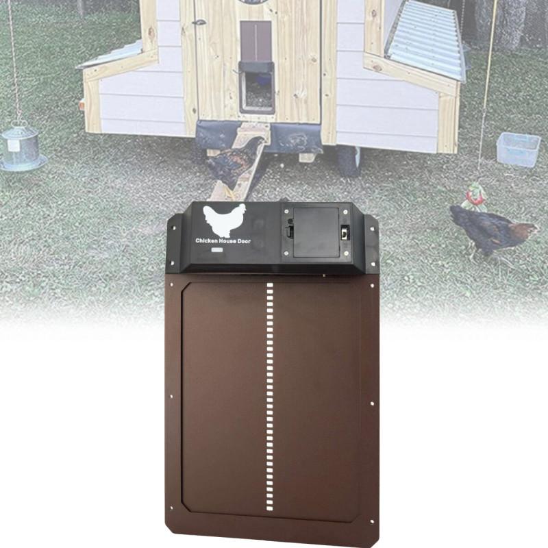 Light-sensing Automatic Chicken Coop Door For Effortless Poultry Care