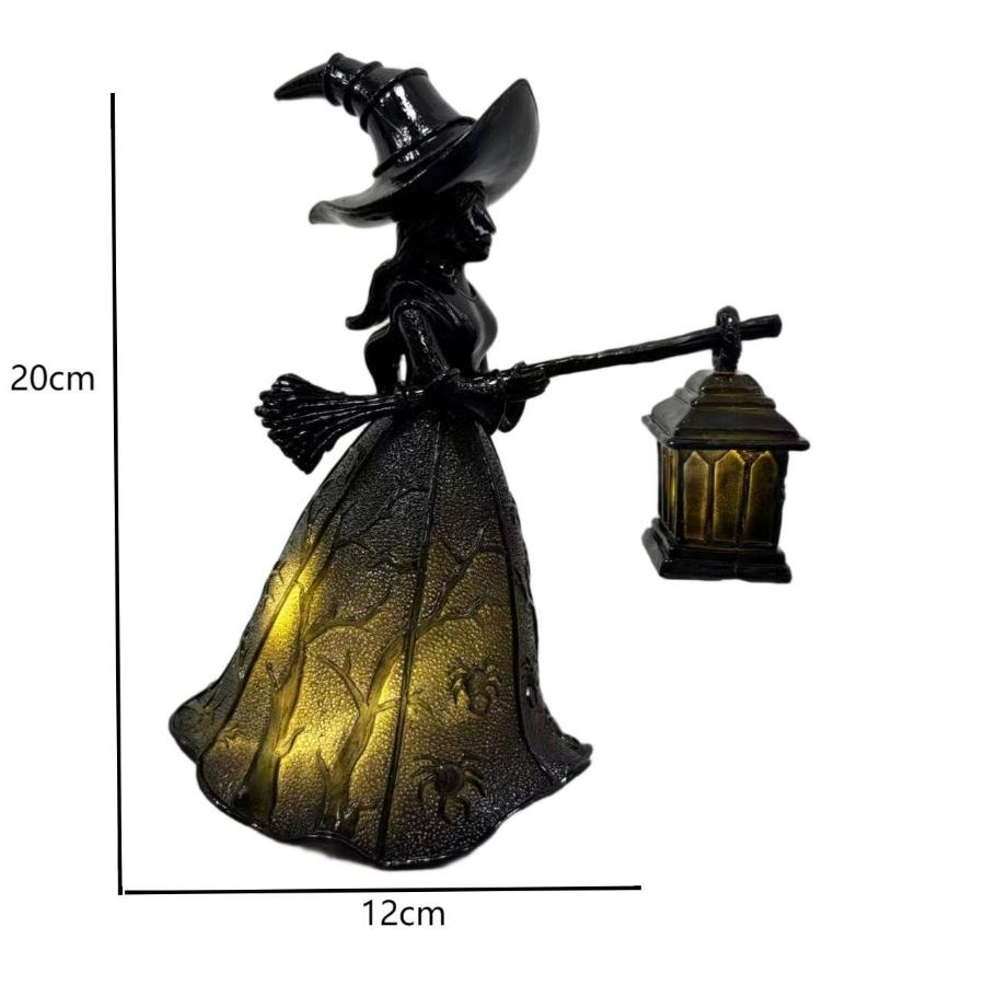 

Gothic Witch Statue Halloween Desk Ornament Decoration Resin Witch Ornament Party with Dark Fantasy Home Decoration Party Gift чёрный