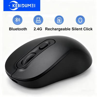 2.4G Wireless Mouse Dual Mode Bluetooth Mouse Gaming Mouse Rechargeable Mouse Office Silent Click Mice for PC Laptop