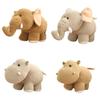 Realistic Hippo And Elephant Plush Toys For Kids' Birthday Gifts
