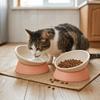 Anti-Tip Tilted Pet Bowl Adjustable Angle Neck Care Bowl Stable Elevated Feeder  Neck Protection