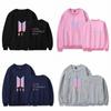 BTS-Sweatshirt mit Printmuster und Fleecefutter für jugendliche Fans
