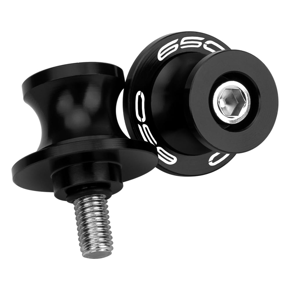 MotHeartCNC M8 Stand Hook for 650 2017-2024 Paddock Stand Hook Swing Arm Hook Spool Bobbin M8 650 Part (Black)