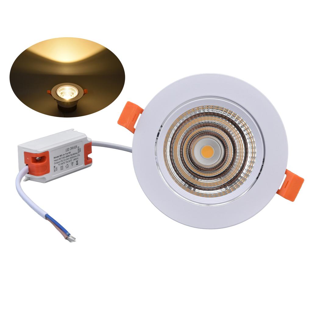LED Embedded Spotlights Stable Light Good Heat Dissipation Anti Corrosion Easy to Install LED