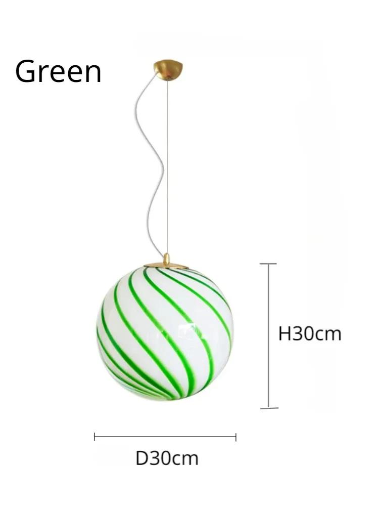 Подвесной светильник-шар, Сливочная конфета, Милая детская комната, Спальня Стеклянный подвесной светильник