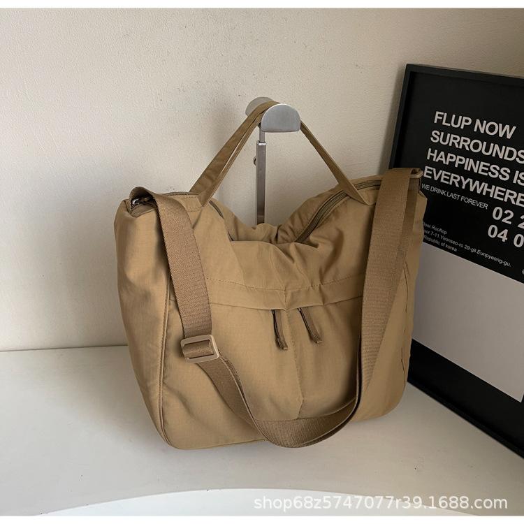 2025 New Cotton Bag Women's Lightweight Multi-pocket Large-capacity Handbag Shopping Menu Shoulder Crossbody Bag