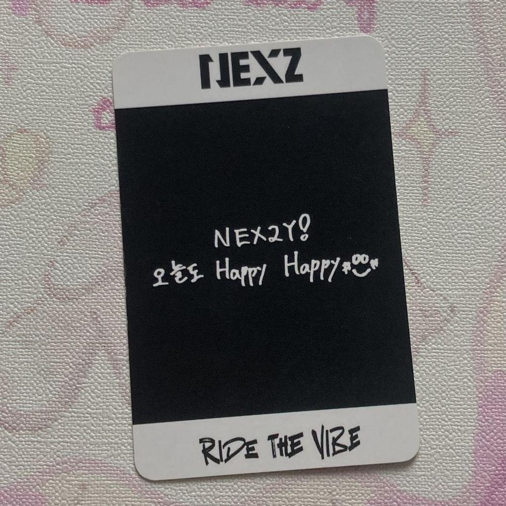 [USED] Seita NEXZ Ride the Vibe 2nd week Sanok Trading Card Korea