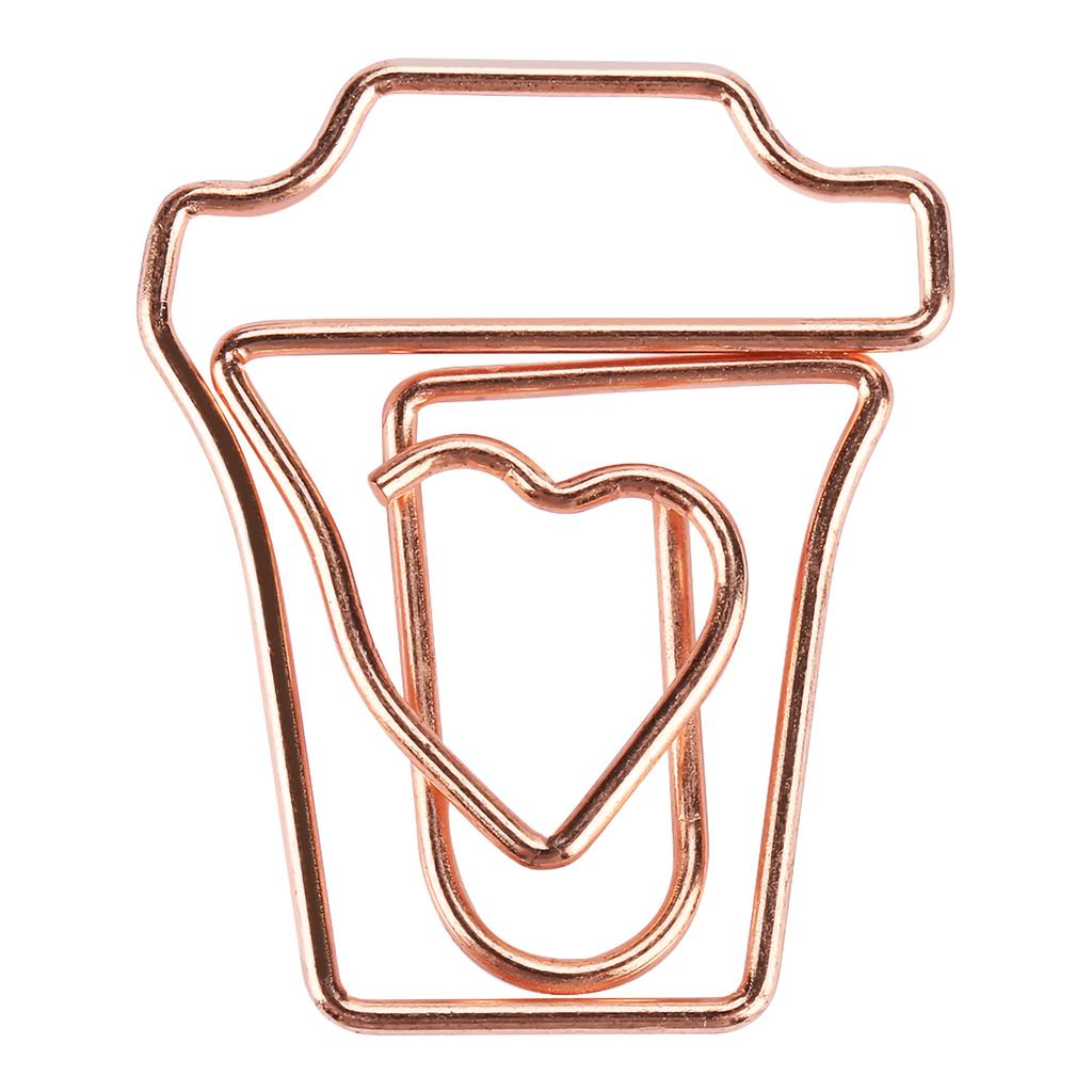 Gold Metal Electric Plate Paper Clips, 12pcs   Paper Clips Funny Bookmark Marker, Unique Design, Delicate Processes for Study and Work