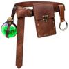 Men's Renaissance Costume Vikinges Costume Accessories Set Medieval Pirate Leather Belt Waist Bag Halloween Costumes