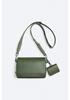 Borsa a tracolla/spalla da uomo trendy 2-in-1 con patta, collezione Primavera/Estate 2025: Design Quadrato Piccolo, Casual e Versatile