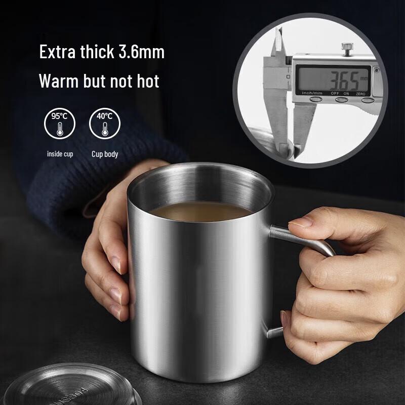 Shengjia 425ml doppelwandiger Edelstahlbecher