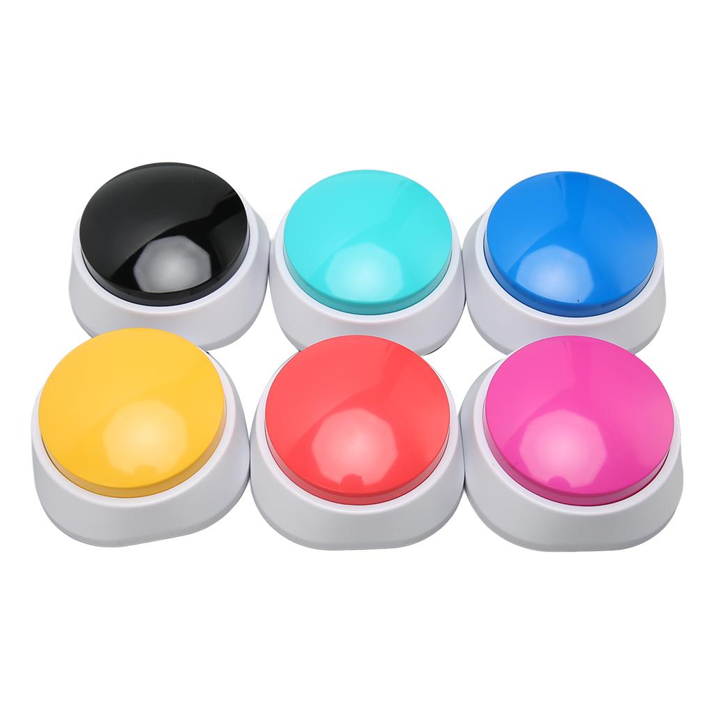 6pcs Dog Record Button Professional 30 Second Record Custom Communication Pet Training Buzzer for