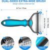 2in1 Stainless Pet Deshedding Brush Dog Hair Remover Pet Fur Knot Cutter Puppy Cat Comb Brushes Dogs Grooming Shedding Supplies