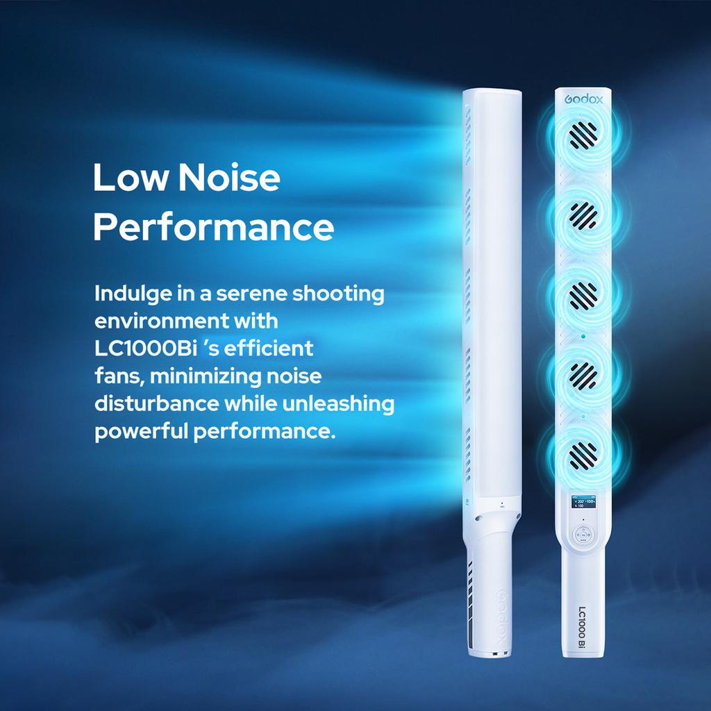 Godox LC1000Bi Handheld Lichtstab 100W LED Videoleuchte Stab 2500K-8500K CRI96+ Dimmbar 11 FX