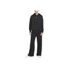Nike Solid Color Hooded Drawstring Casual Sweatshirt Women Tops Black FZ7197-010