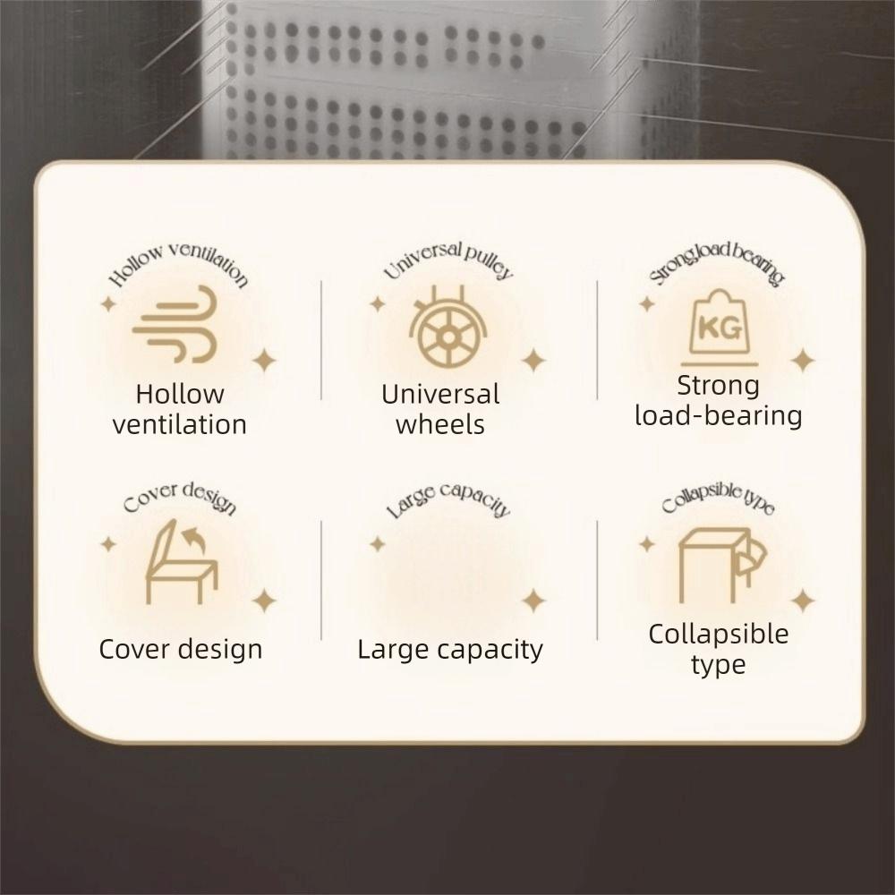 Stofdicht Uitgehold Wasmanden Plastic Rolbare Wasmand Speelgoed Opbergmand Slaapkamer