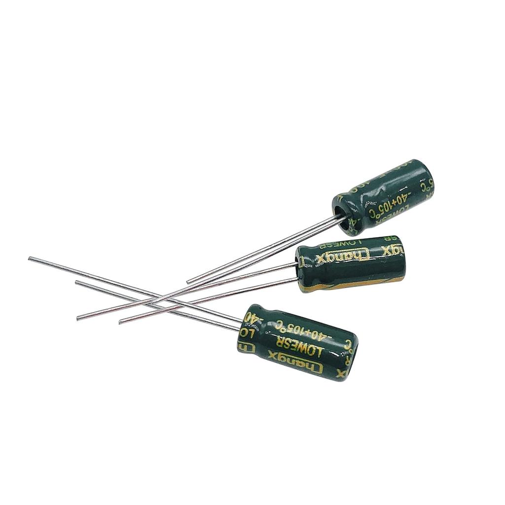 20pcs 16V 100UF Capacitor 5x11mm(0.2x0.43in) High Frequency Aluminum Electrolytic Capacitors for TV, LCD Monitor, Game
