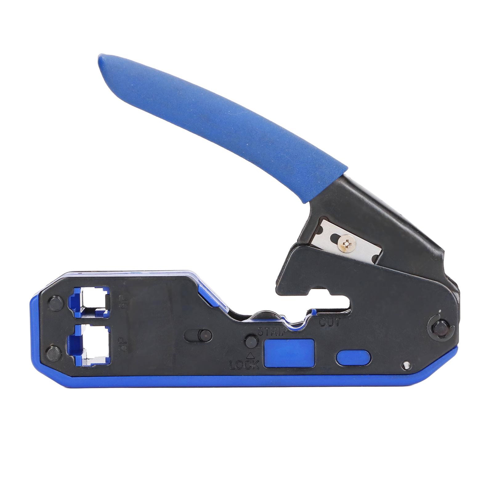 

Crimping Tool Kit High Carbon Steel Blade Multifunctional Cable Maintenance Tool with 50PCS RJ