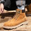 Hochwertige Herrenschuhe 2025 Herbst und Winter neue Samt-Martin-Stiefel trendige Desert-Boots High-Top britische Outdoor-Tooling-Schuhe