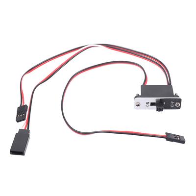 1Pc Rc Switch On- Off With Spare Male Plug Heavy Duty W/Futaba Connector