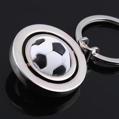 Rotation Football Metal Keychain Golf Basketball Car Key Chain Key Ring Key Pendant For Man Women Gift Jewelry